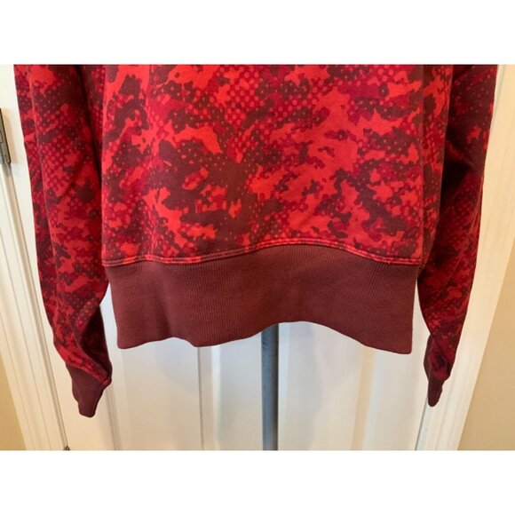 Under Armor Red Rival Fleece Camo Crew Neck Loose Avy Sweatshirt, Size S, NWT! - Picture 3 of 10